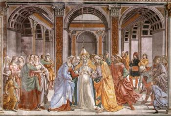Domenico Ghirlandaio : Marriage of Mary